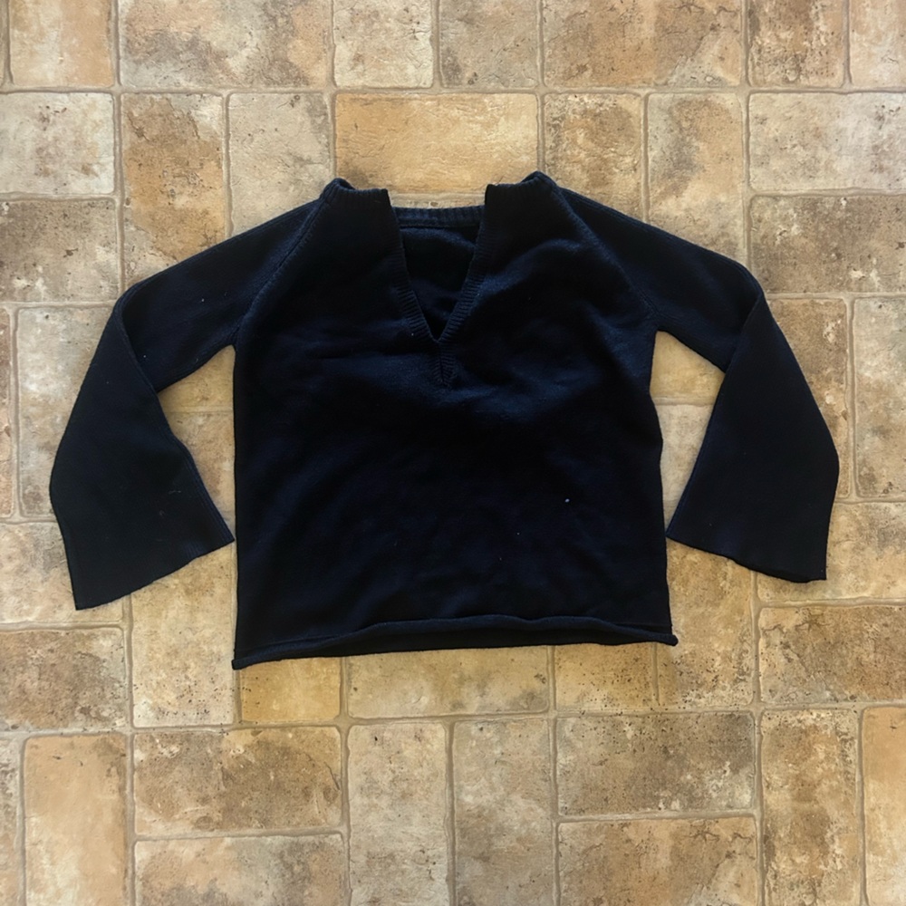 Black V-Neck Sweater